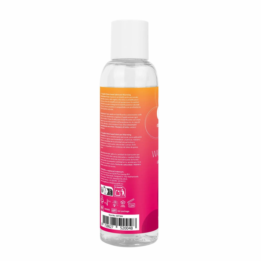 EasyGlide Water-Based Warming Intimate Gel 150ml, Condom-Friendly