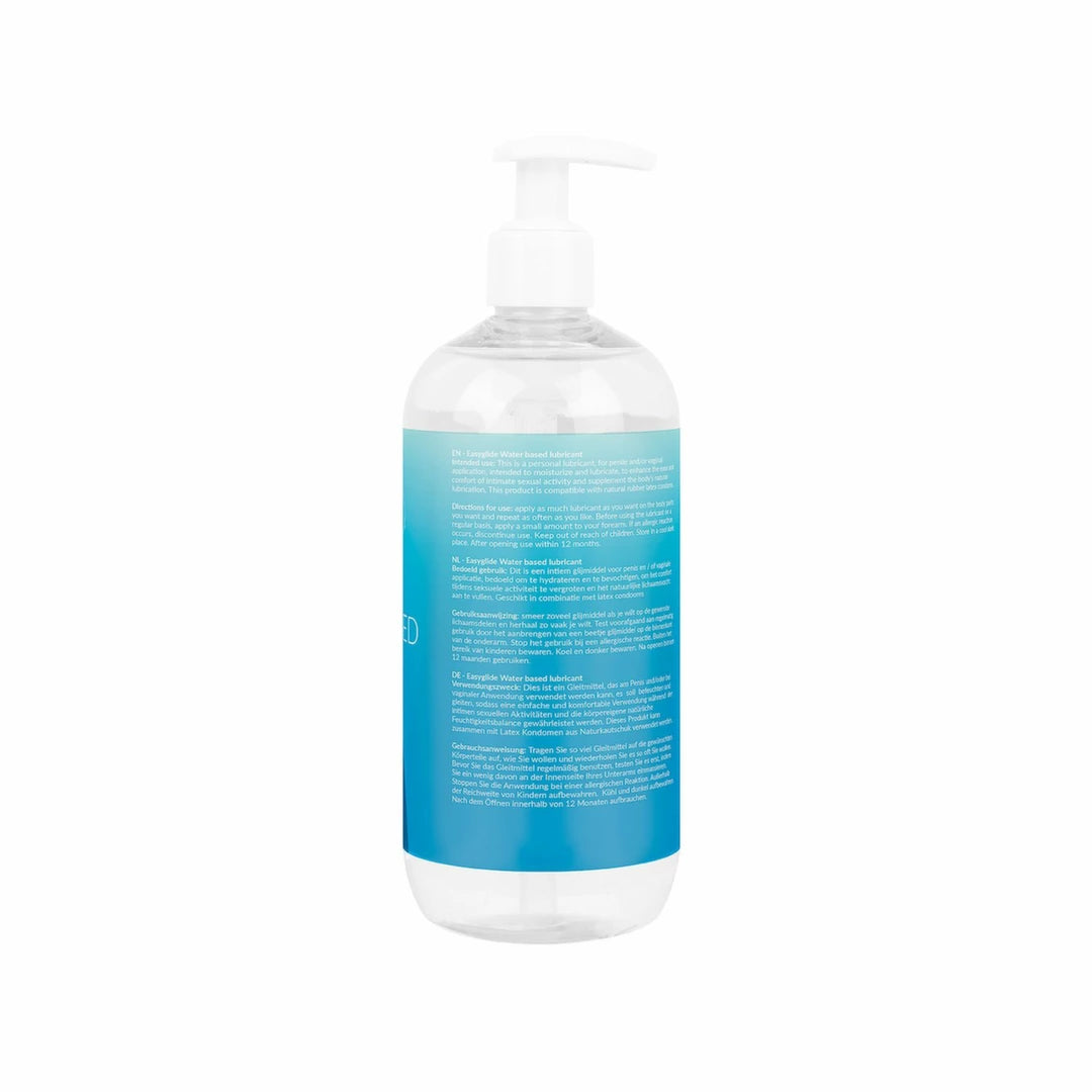 EasyGlide Water-Based Lubricant 500 ml – unscented, large bottle
