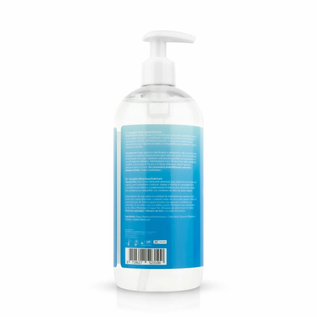 EasyGlide Water-Based Lubricant 500 ml – unscented, large bottle