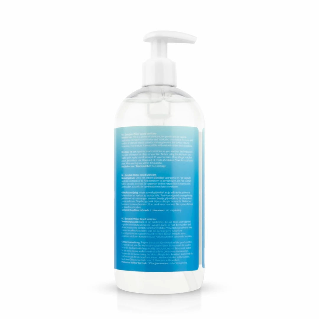 EasyGlide Water-Based Lubricant 500 ml – unscented, large bottle