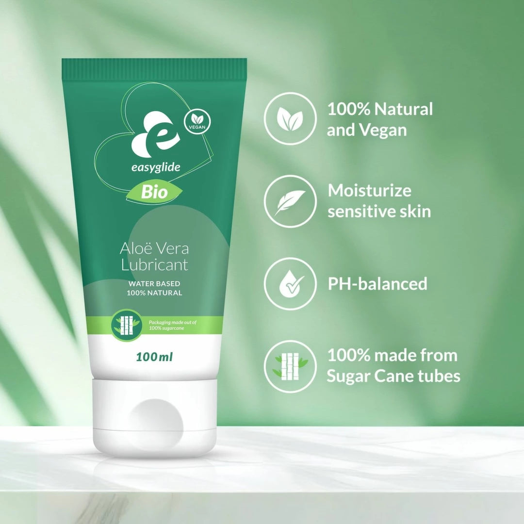 EasyGlide Bio & Natural water-based aloe vera intimate gel, 100ml