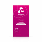 EasyGlide Extra Thin Anatomical Ultra-Thin Condoms, 10-pack