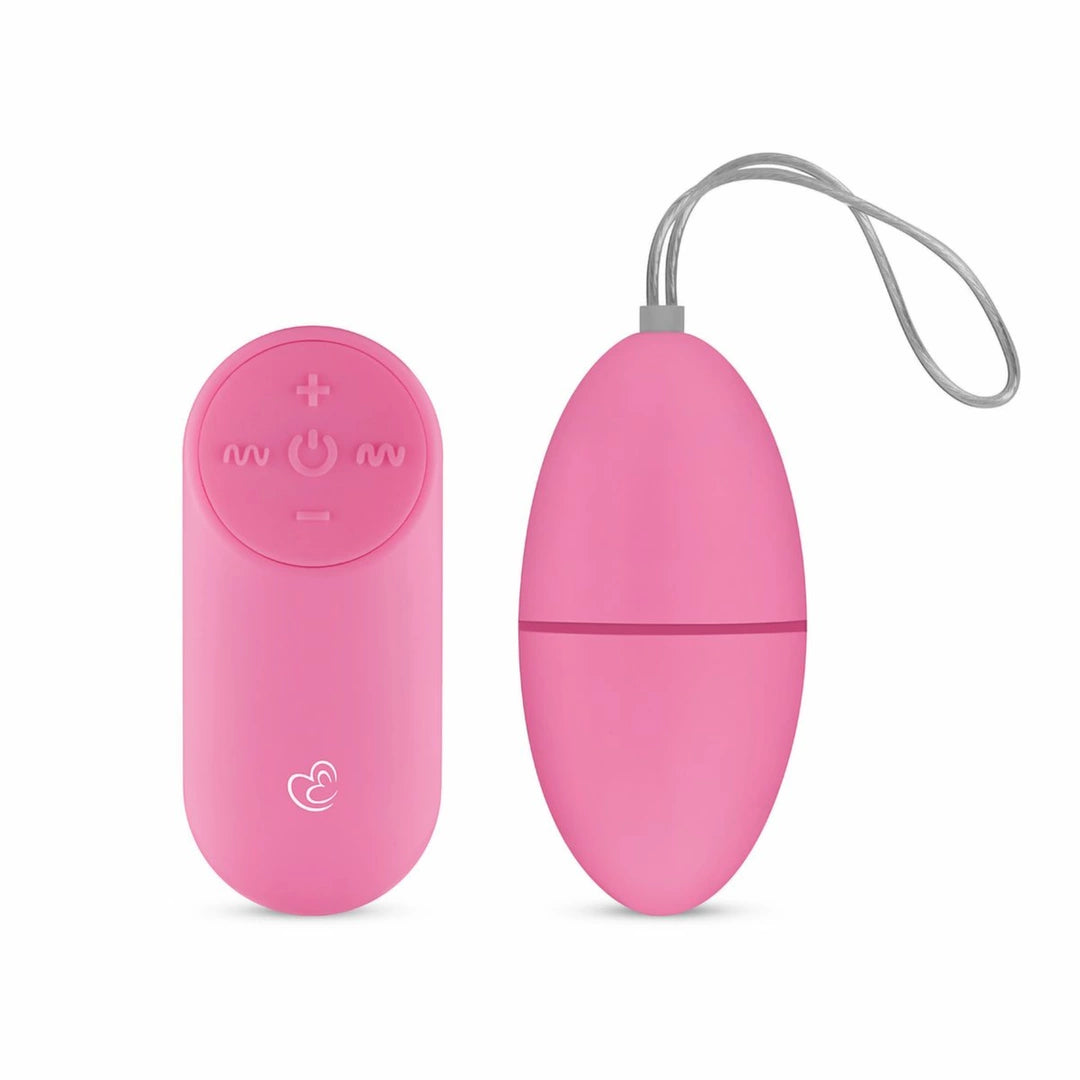 EasyToys Vibrating Egg Model Pink – Remote-Controlled Egg, 3 Modes, 7 Patterns