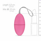 EasyToys Vibrating Egg Model Pink – Remote-Controlled Egg, 3 Modes, 7 Patterns