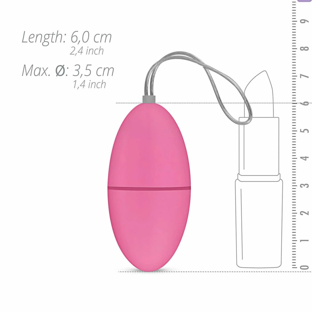 EasyToys Vibrating Egg Model Pink – Remote-Controlled Egg, 3 Modes, 7 Patterns