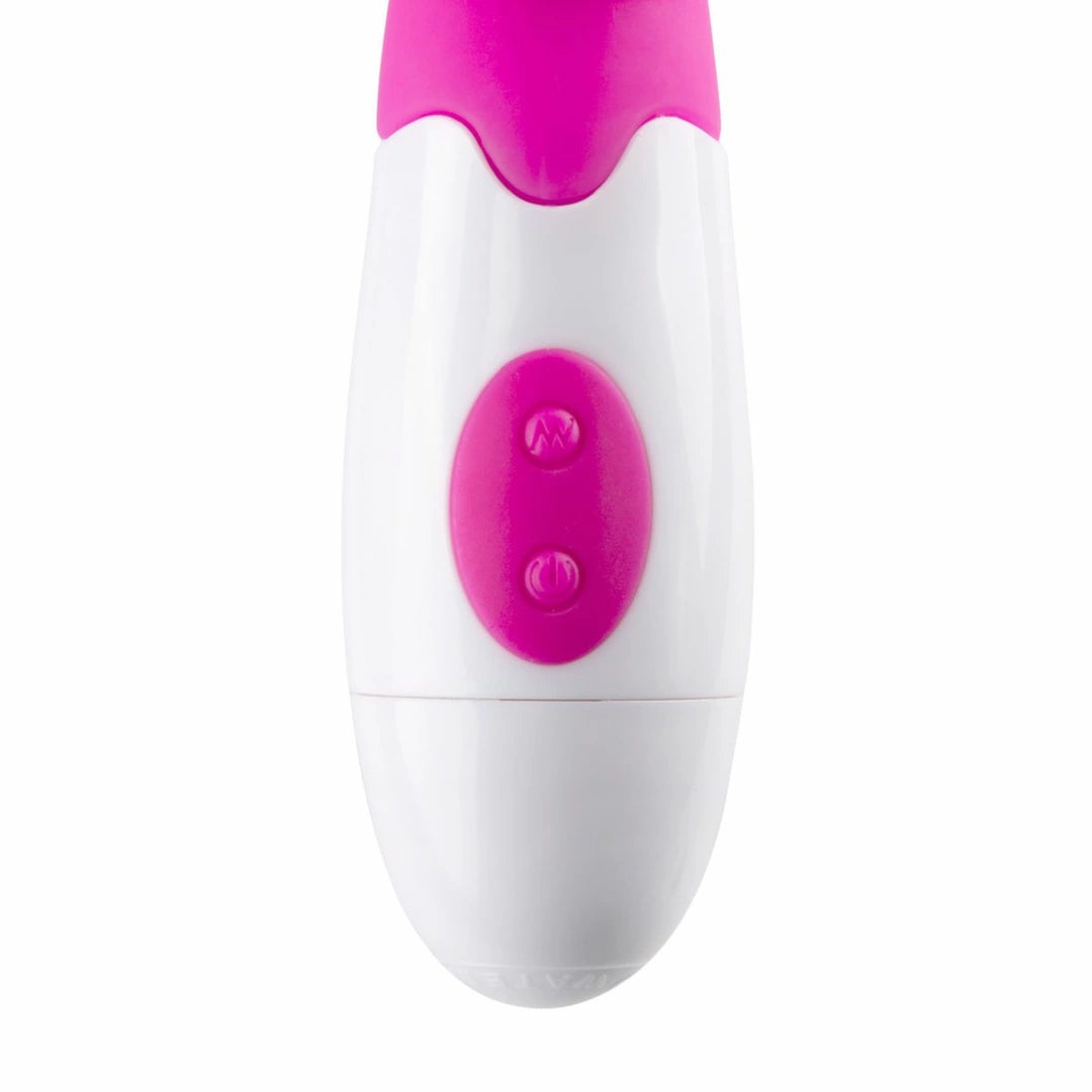 EasyToys Lily – Pink silicone vibrator with a dual vibration system