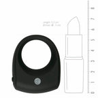 Vivid Intimate Ring with Mini Vibrator – Black