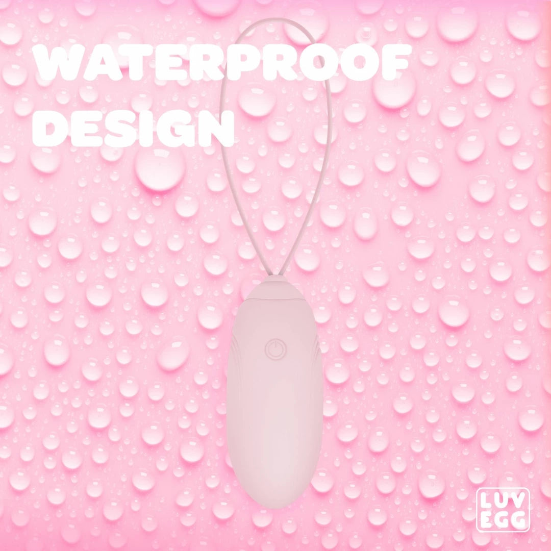 LUV EGG Model Pink – Vibrating Egg with Remote Control, 12 Modes, Silicone