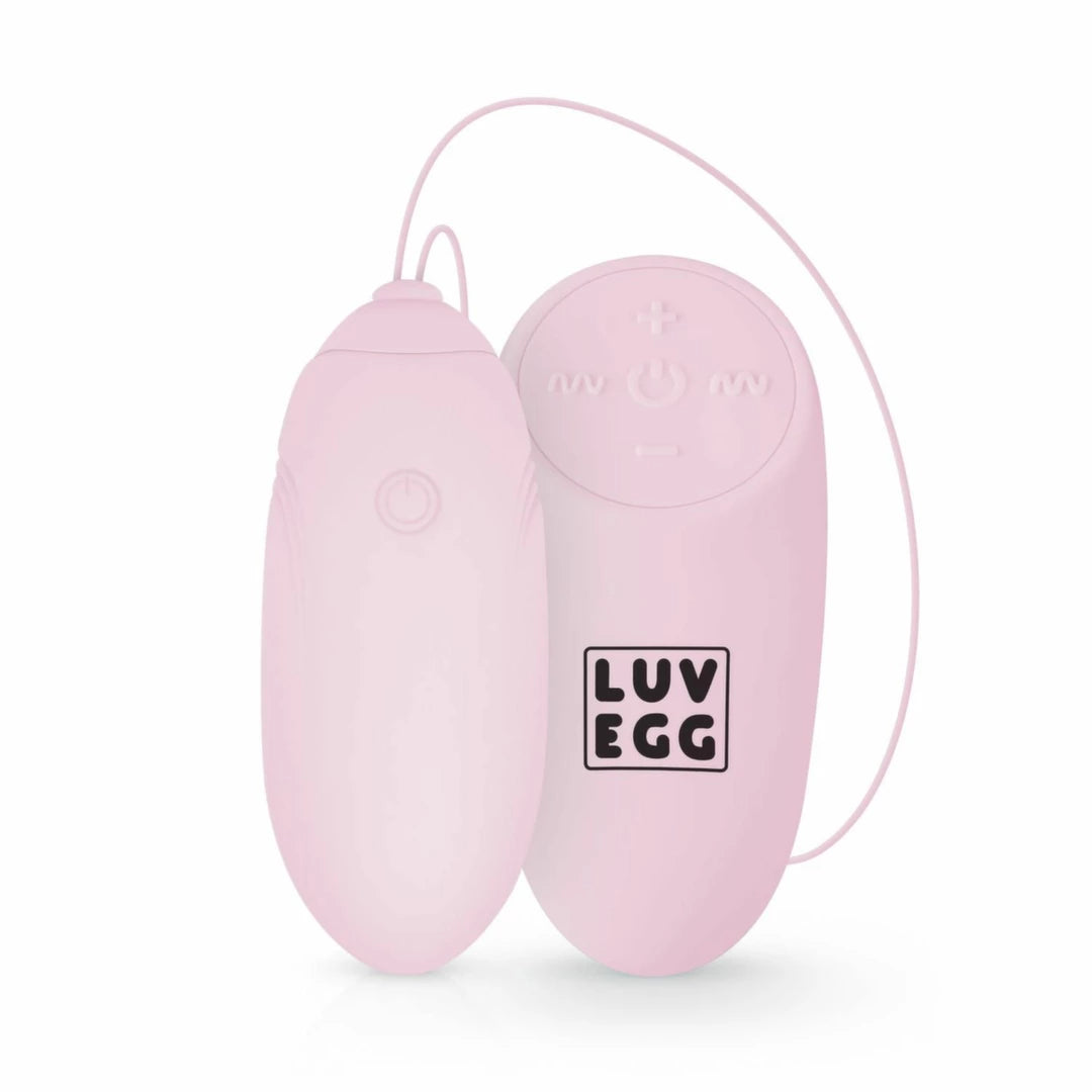 LUV EGG Model Pink – Vibrating Egg with Remote Control, 12 Modes, Silicone